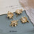 1 Piece Retro Sun Maple Leaf Rose Copper Jewelry Accessories