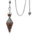 1 Piece Semi-precious Stone Resin Pendant