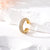 1 Piece Simple Style C Shape Plating Inlay Copper Zircon Gold Plated Ear Clips