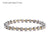 1 Piece Simple Style Circle Stainless Steel Beaded Plating Bracelets