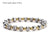 1 Piece Simple Style Circle Stainless Steel Beaded Plating Bracelets