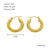 1 Piece Simple Style Classic Style Solid Color Polishing Plating Stainless Steel Titanium Steel 18k Gold Plated Earrings