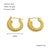 1 Piece Simple Style Classic Style Solid Color Polishing Plating Stainless Steel Titanium Steel 18k Gold Plated Earrings