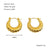 1 Piece Simple Style Classic Style Solid Color Polishing Plating Stainless Steel Titanium Steel 18k Gold Plated Earrings