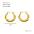 1 Piece Simple Style Classic Style Solid Color Polishing Plating Stainless Steel Titanium Steel 18k Gold Plated Earrings