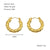 1 Piece Simple Style Classic Style Solid Color Polishing Plating Stainless Steel Titanium Steel 18k Gold Plated Earrings