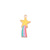 1 Piece Simple Style Clouds Rainbow Windmill Zinc Alloy Enamel Jewelry Accessories