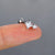 1 Piece Simple Style Commute Geometric Inlay Copper Zircon Ear Studs