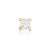 1 Piece Simple Style Commute Geometric Inlay Copper Zircon Ear Studs