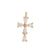 1 Piece Simple Style Cross Sterling Silver Plating Inlay Pendant Jewelry Accessories