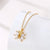 1 Piece Simple Style Flower Dragonfly Butterfly Stainless Steel Titanium Steel Plating Inlay Zircon Pendant Necklace