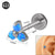 1 Piece Simple Style Flower Stainless Steel Plating Inlay Zircon Lip Stud