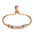 1 Piece Simple Style Geometric Stainless Steel Inlay Artificial Rhinestones Bracelets