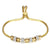 1 Piece Simple Style Geometric Stainless Steel Inlay Artificial Rhinestones Bracelets