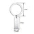 1 Piece Simple Style Geometric Stainless Steel Plating Bag Pendant Keychain