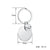 1 Piece Simple Style Geometric Stainless Steel Plating Bag Pendant Keychain