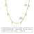 1 Piece Simple Style Geometric Stainless Steel Plating Zircon Necklace