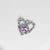 1 Piece Simple Style Heart Shape Alloy Plating Inlay Jewelry Accessories