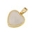 1 Piece Simple Style Heart Shape Brass Enamel Plating 18k Gold Plated Pendants