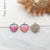 1 Piece Simple Style Heart Shape Mermaid Fish Scales Alloy Enamel Pendant Jewelry Accessories