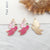 1 Piece Simple Style Heart Shape Mermaid Fish Scales Alloy Enamel Pendant Jewelry Accessories