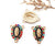 1 Piece Simple Style Human Oval Alloy Enamel Plating Inlay Connector Jewelry Accessories