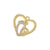 1 Piece Simple Style Letter Heart Shape Brass Plating Inlay Pendant Jewelry Accessories