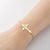 1 Piece Simple Style Letter Stainless Steel Plating Bracelets