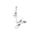 1 Piece Simple Style Letter Stainless Steel Plating Pendant Jewelry Accessories