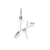 1 Piece Simple Style Letter Stainless Steel Plating Pendant Jewelry Accessories