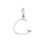 1 Piece Simple Style Letter Stainless Steel Plating Pendant Jewelry Accessories