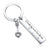 1 Piece Simple Style Letter Stainless Steel Plating Unisex Bag Pendant Keychain