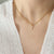 1 Piece Simple Style Letter Titanium Steel Plating Hollow Out Inlay Zircon Pendant Necklace