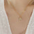 1 Piece Simple Style Letter Titanium Steel Plating Hollow Out Inlay Zircon Pendant Necklace