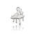 1 Piece Simple Style Musical Instrument Guitar Notes Alloy Plating Jewelry Accessories