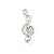 1 Piece Simple Style Notes Alloy Plating Pendant Jewelry Accessories