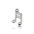 1 Piece Simple Style Notes Alloy Plating Pendant Jewelry Accessories