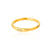 1 Piece Simple Style Number Stainless Steel Inlaid Gold Rings