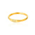 1 Piece Simple Style Number Stainless Steel Inlaid Gold Rings