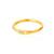 1 Piece Simple Style Number Stainless Steel Inlaid Gold Rings