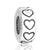 1 Piece Simple Style Round Heart Shape Flower Sterling Silver Inlay Bracelet Accessories Beads Jewelry Accessories