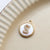 1 Piece Simple Style Round Letter Copper Plating Inlay Jewelry Accessories