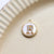 1 Piece Simple Style Round Letter Copper Plating Inlay Jewelry Accessories