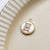 1 Piece Simple Style Round Letter Copper Plating Inlay Jewelry Accessories