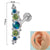 1 Piece Simple Style Round Stainless Steel Inlay Zircon Lip Stud Ear Studs