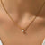 1 Piece Simple Style Round Stainless Steel Plating Inlay Zircon Pendant Necklace