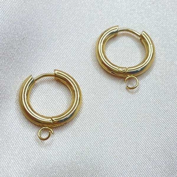 1 Piece Simple Style Round Titanium Steel Plating Earrings