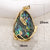 1 Piece Simple Style Sector Leaves Freshwater Pearl Copper Plating Inlay Jewelry Accessories