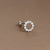 1 Piece Simple Style Shiny Moon Heart Shape Flower Plating Inlay Stainless Steel Zircon Ear Studs