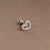 1 Piece Simple Style Shiny Moon Heart Shape Flower Plating Inlay Stainless Steel Zircon Ear Studs